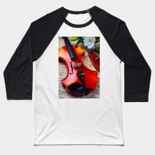 Baroque Viola With Pocket Violin And Lilies Baseball T-Shirt